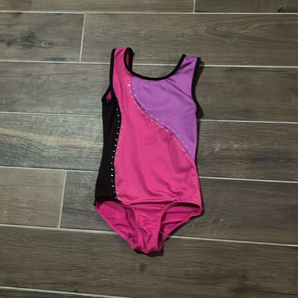 This is a 8/10 kid’s leotard from Amazon. It’s used